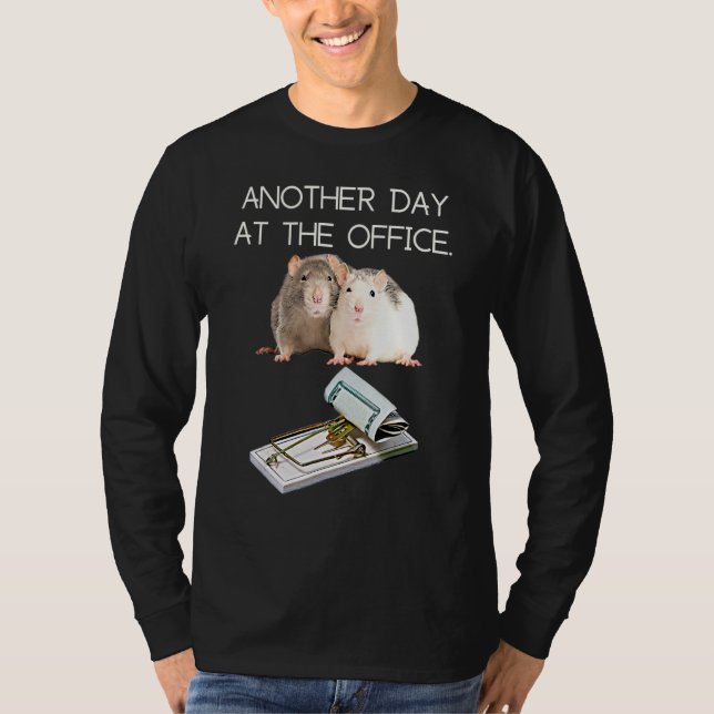 Trap Office Humor Rat Money Employee Race Manager  T-Shirt (Vorderseite)