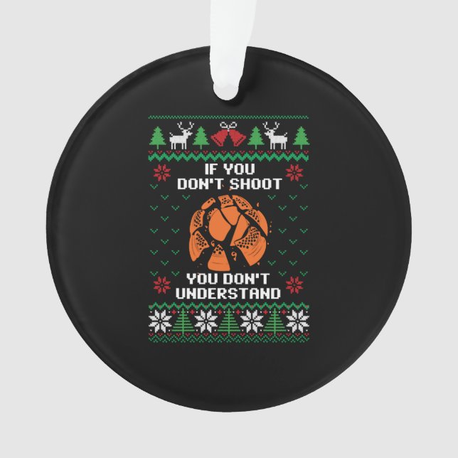 Trap Shooting hässlich Weihnachtsgeschenk Sport Gi Ornament (Vorderseite)