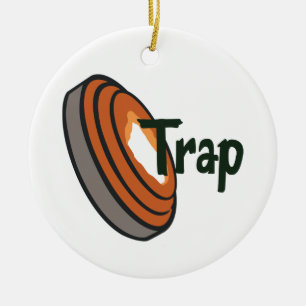 Trap Shooting Keramik Ornament