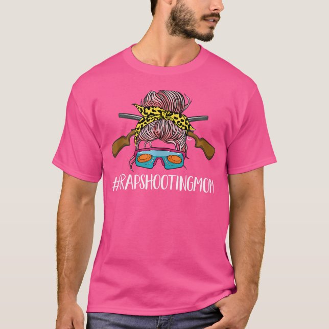 Trap Shooting Mom Clay Pigeon Shooting T-Shirt (Vorderseite)