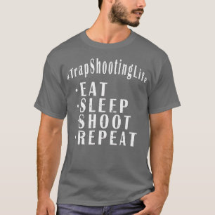 Trap Shooting Shirt Clay-Taube auf einen Shooter d