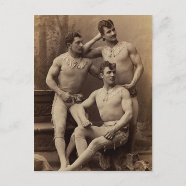 Trapez Herren Postkarte (Vorderseite)
