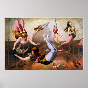 TRAPEZKÜNSTLER IM ZIRKUS - VINTAGE POSTER