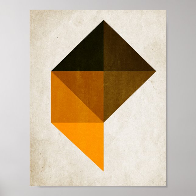 Trapezoid No. 9 - Kubistika by Boris Draschoff Poster (Vorne)