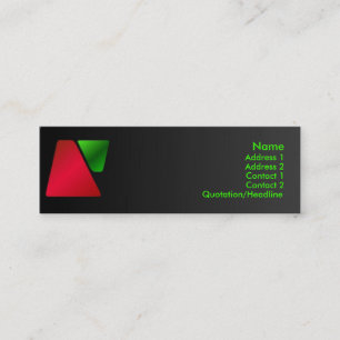 Trapezoid-Visitenkarte Mini Visitenkarte