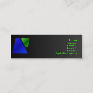 Trapezoid-Visitenkarte Mini Visitenkarte