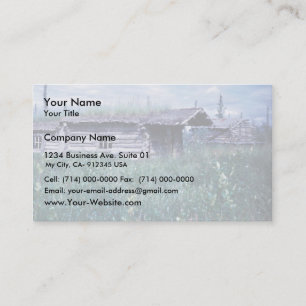 Trapper Cabin entlang der Ufer des Coleen River Visitenkarte