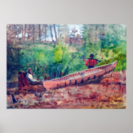 Trappers Resting Winslow Homer 1874 Poster