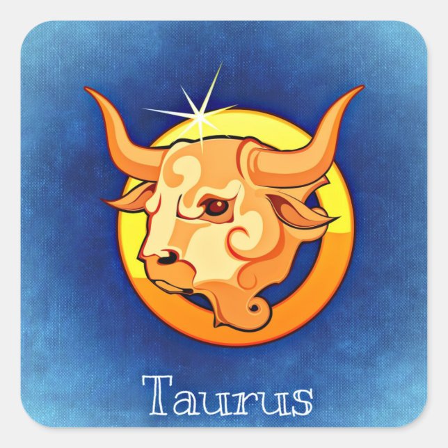 Trarus zodiac-Aufkleber Quadratischer Aufkleber (Vorderseite)