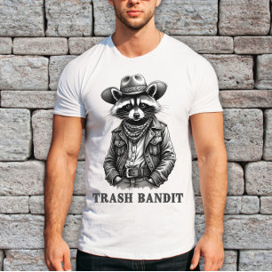 Trash Bandit Raccoon, Funny Raccoon Lover Vintag T-Shirt