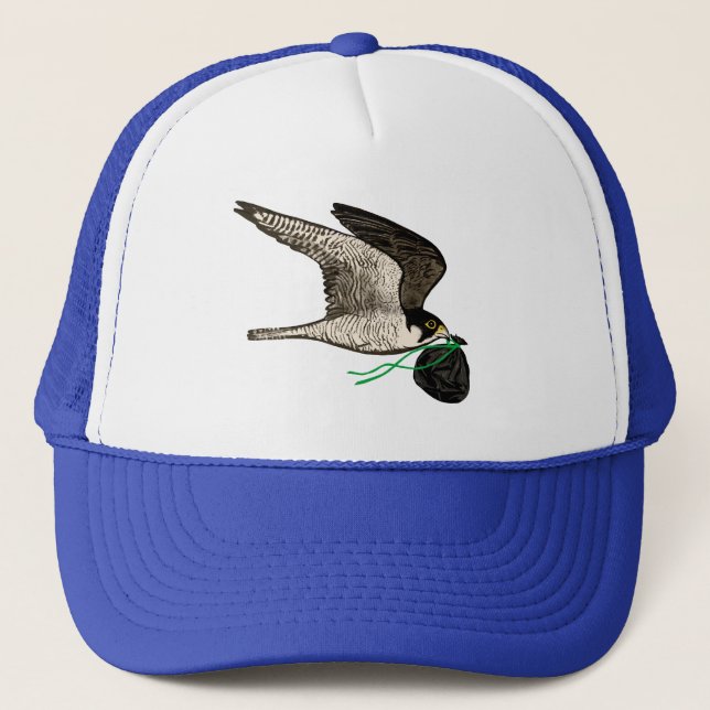 Trash Falcons Offiziell Trucker Hat - Light Blue Truckerkappe (Vorderseite)
