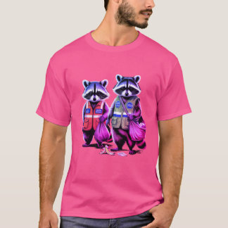 Trash Pandas: Neon getönt Dynamic Duo T-Shirt