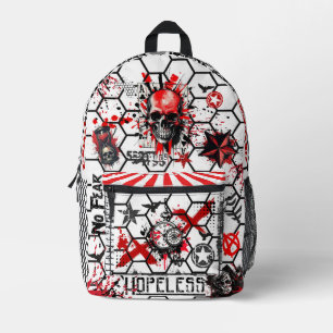 Trash Polka Tattoo Style Bedruckter Rucksack