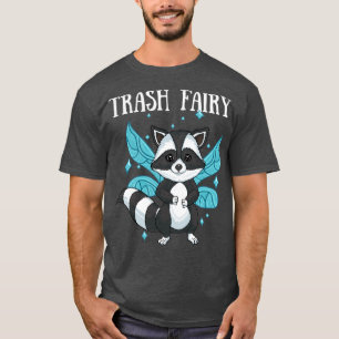 Trash Raccoon Fairy Dust Stars Magischer Trash Pan T-Shirt