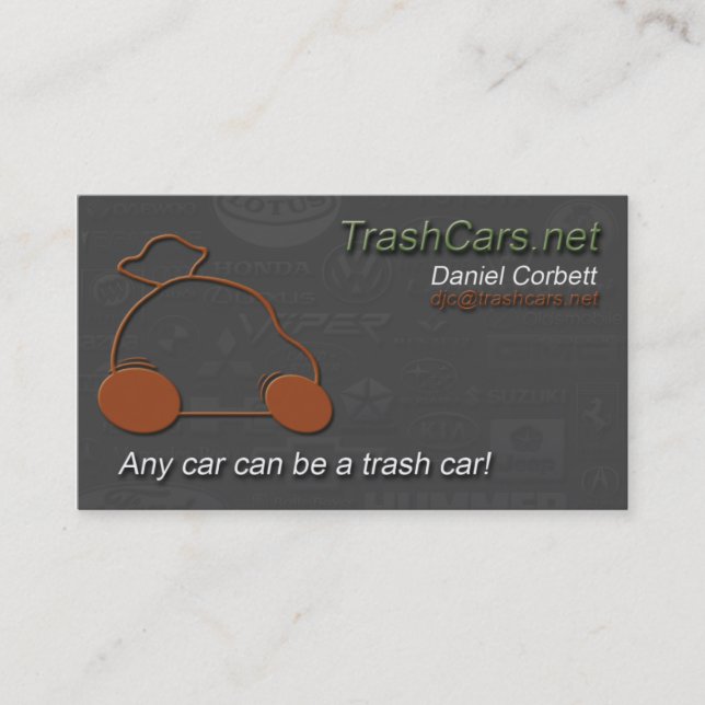 TrashCars.net-Visitenkarten Visitenkarte (Vorderseite)
