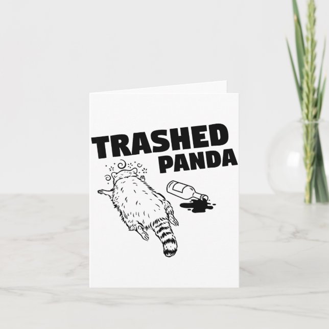 Trashed Panda  Karte (Vorderseite)