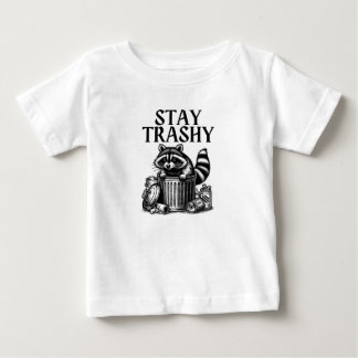 Trashy Raccoon bleibe Baby T-shirt