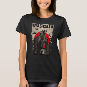 Trashzilla, ich liebe Waschbären-Müll, japanischer T-Shirt