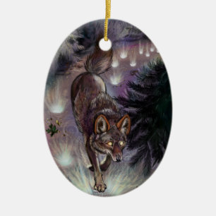 Trassenleuchte Coyote Keramik Ornament