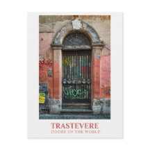 Trastevere, Türen der Welt, Reise-Postkarten
