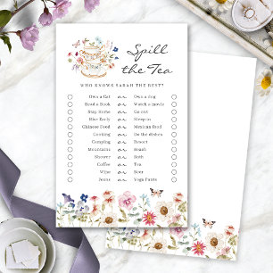 Tratsch Bridal Shower Spiel