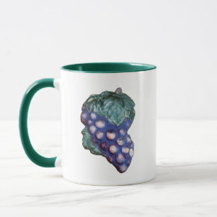 Traube Vintage handgemaltes Schild Tasse