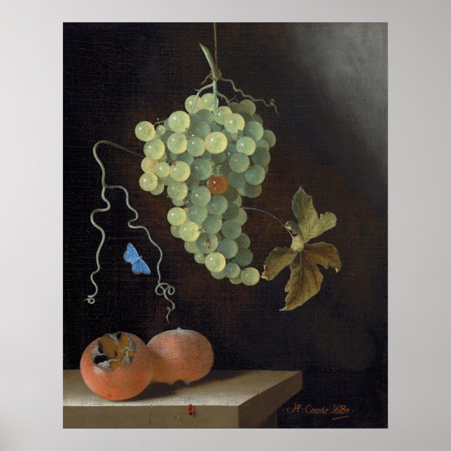 Trauben - Adriaen van Ostade Kunstposter Poster (Vorne)
