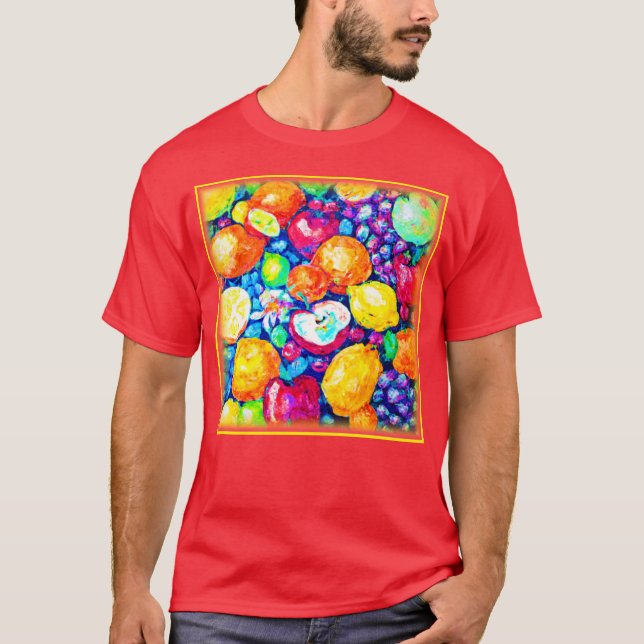 Trauben, Apfel- und Zitrusfrüchte. Jetzt kaufen T-Shirt (Vorderseite)