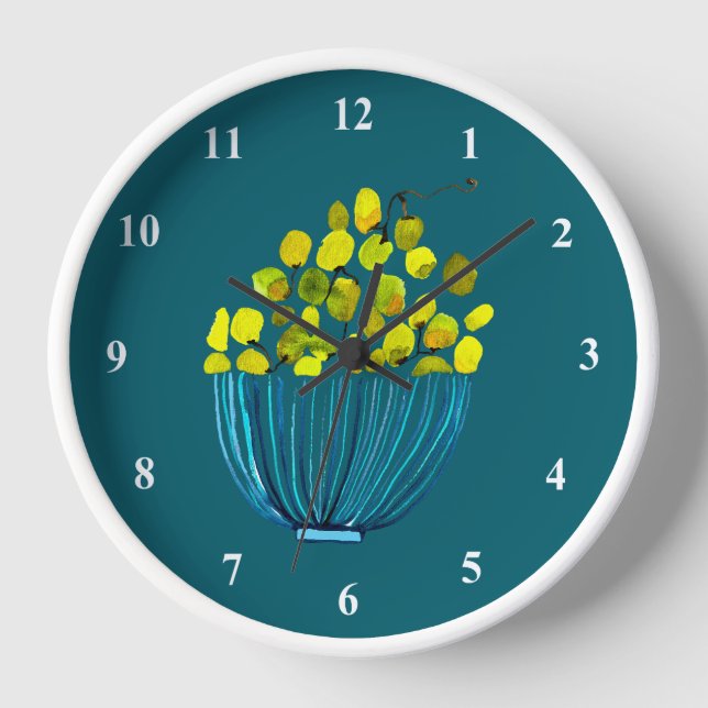 Trauben Aquarellfrucht Uhr (Vorderseite)