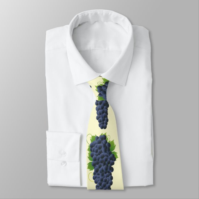 Trauben aus weinroten oder blauen Trauben Krawatte (Gebunden)
