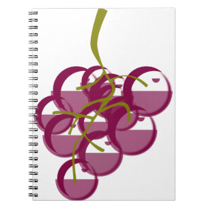 Trauben Berries Obst Lila Trauben Bälle Notizblock