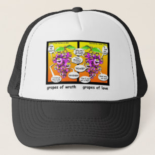 Trauben des Zorns, Liebe & Krieg Lustige Geschenke Truckerkappe