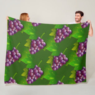 Trauben-Fleece-Decke Fleecedecke