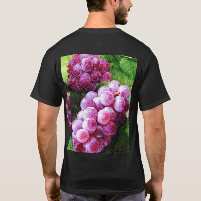 "Trauben Früchte Pflanze" Niedliches Foto. Jetzt k T-Shirt (Rückseite)