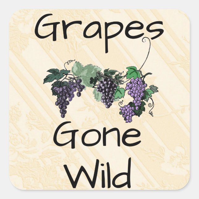 Trauben Gone Wild Sticker (Vorderseite)