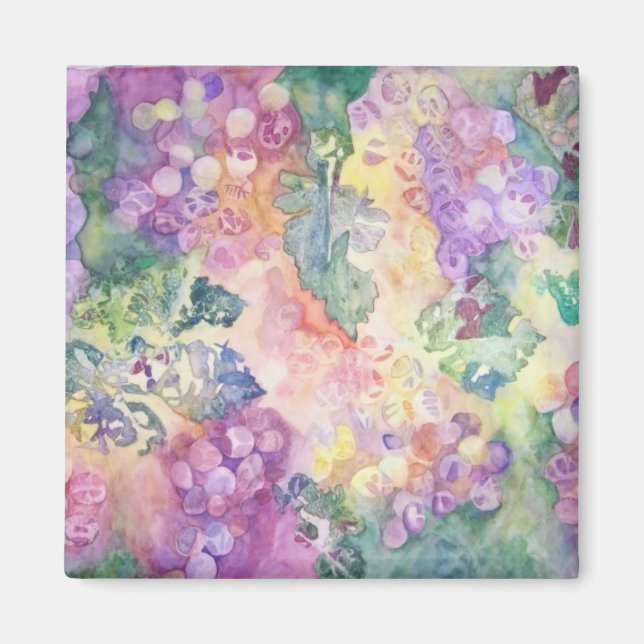 Trauben im Sonnenmagnet Magnet (Vorne)