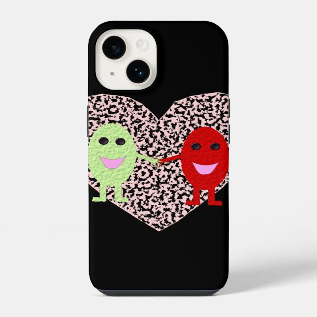 Trauben in der Liebe iPhone Hülle (Rückseite)