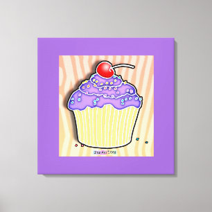 Trauben-Kuchen-Galerie eingewickelte Leinwand