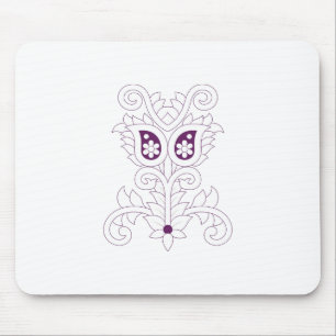 Trauben Lila, Trauben, Honig Blume dekoriert Mousepad
