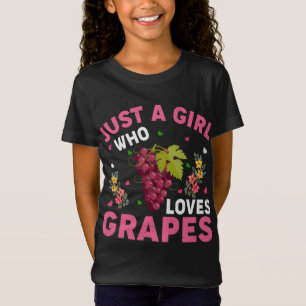 Trauben Obst Lover Nur ein Mädchen Liebe Trauben T-Shirt
