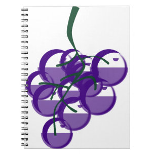Trauben Obstwein Lilac Lebensmittelkellerei Notizblock