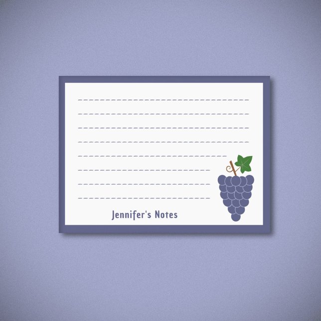 Trauben Post-it Klebezettel (Grapes Post-it Notes)