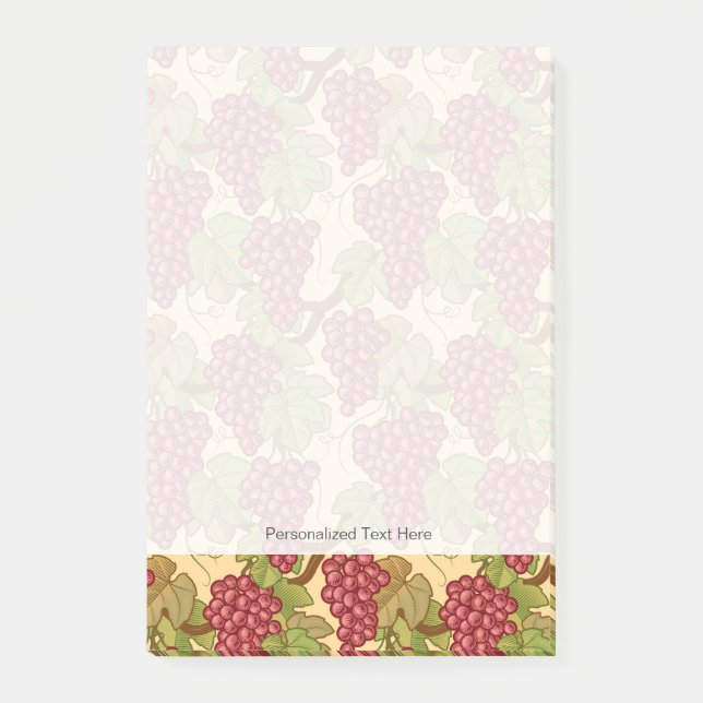 Trauben Post-it Klebezettel (Vorderseite)