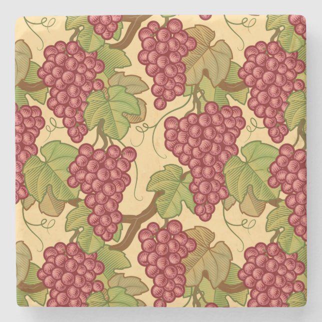 Trauben Steinuntersetzer (Vorderseite)