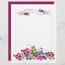 Trauben und Berries Scrapbook Papier
