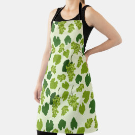 Trauben und Blätter Schürze