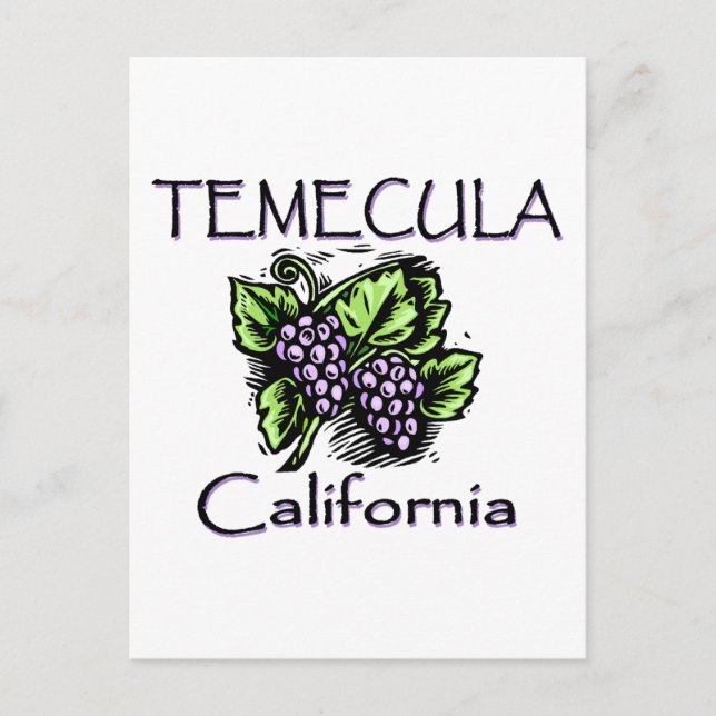 Trauben von Temecula Postkarte (Vorderseite)