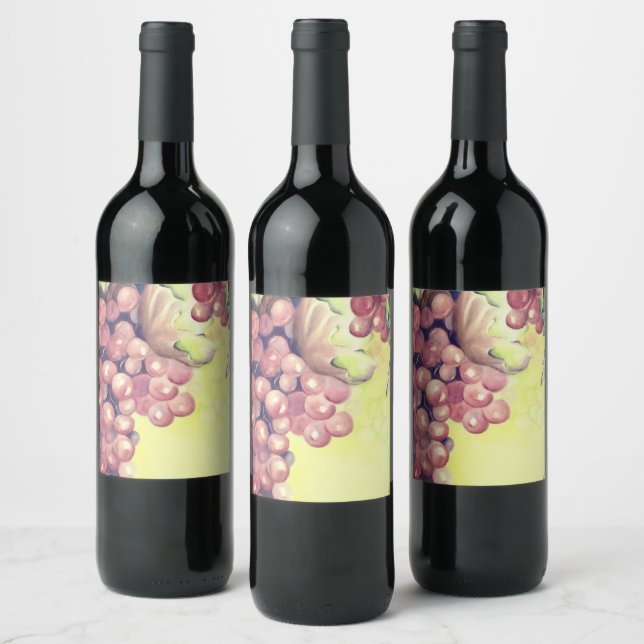 Trauben Weinflasche Boutique Weinroute Mendrisiott Weinetikett (Flaschen)