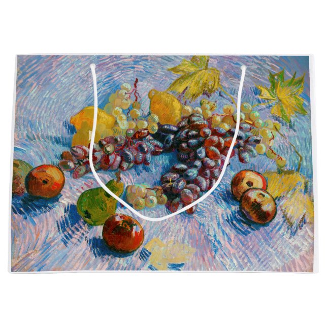 Trauben, Zitronen, Birnen und Äpfel, Van Gogh Große Geschenktüte (Vorderseite)