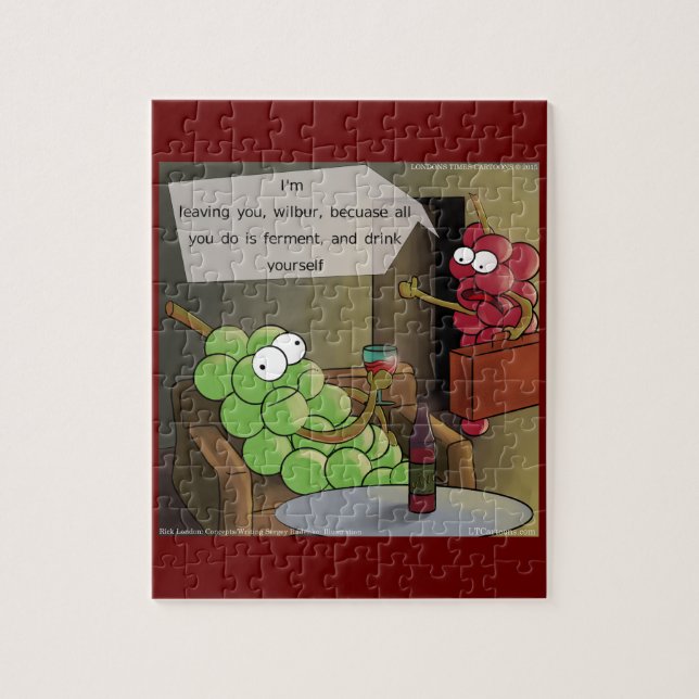Traubenbruch Funny Food, Wine & Marriage Comic (Vertikal)